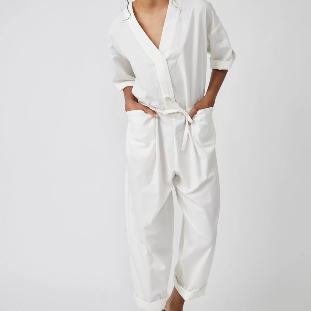 🎀 Free people free-est Feels So Right Cotton Jumpsuit size s🎀